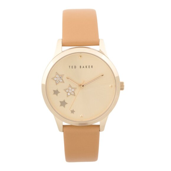 TED BAKER Tan Women's Fitzrovia Classic Chic Tan Watch And Bracelet Gift Set